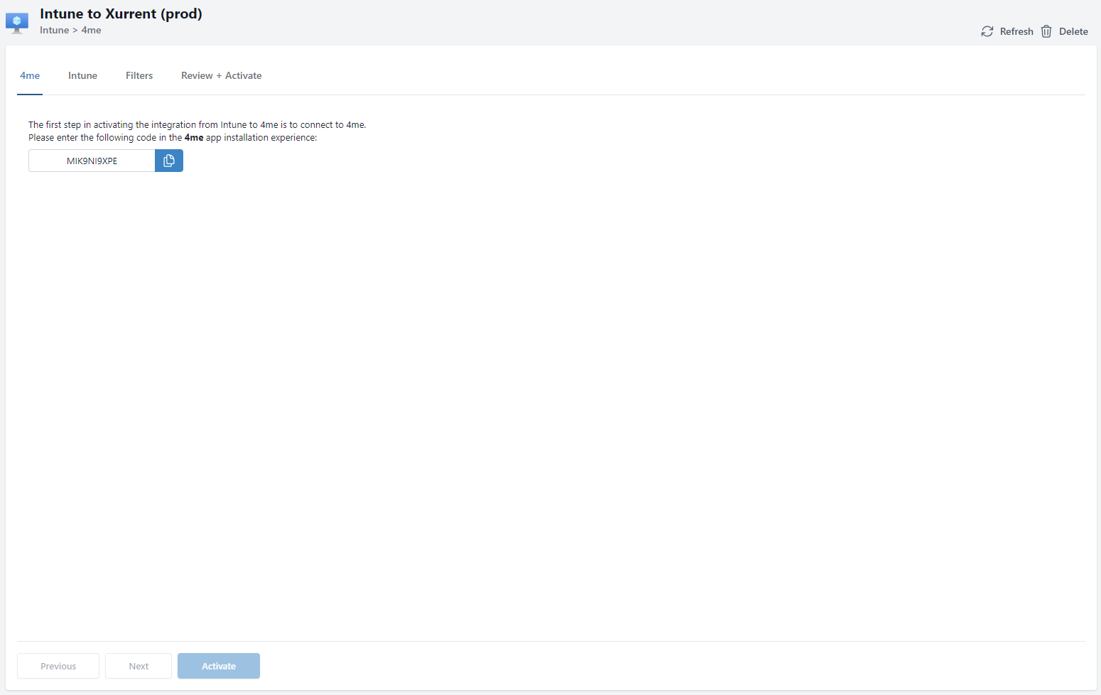 Create connector - Xurrent