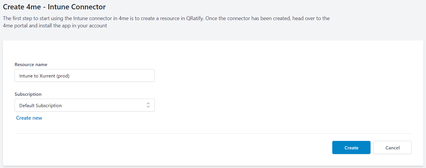 Create connector from marketplace