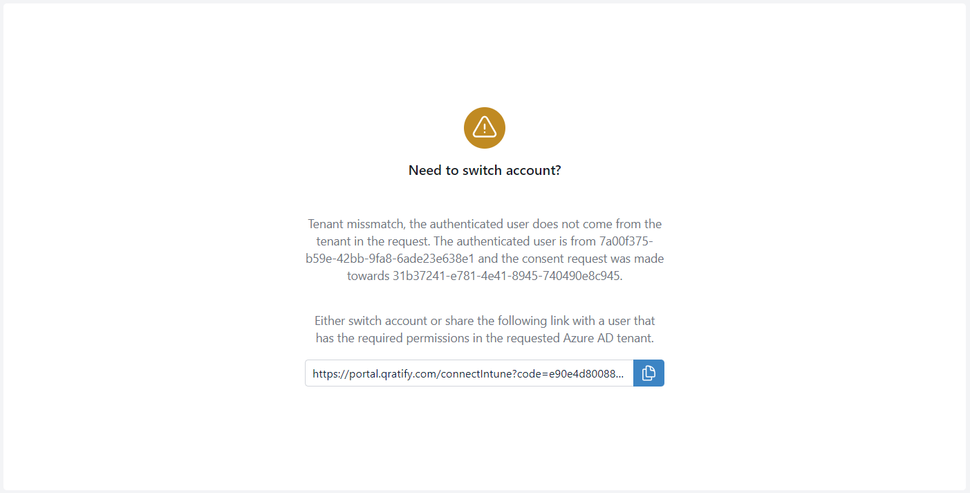 Switch account